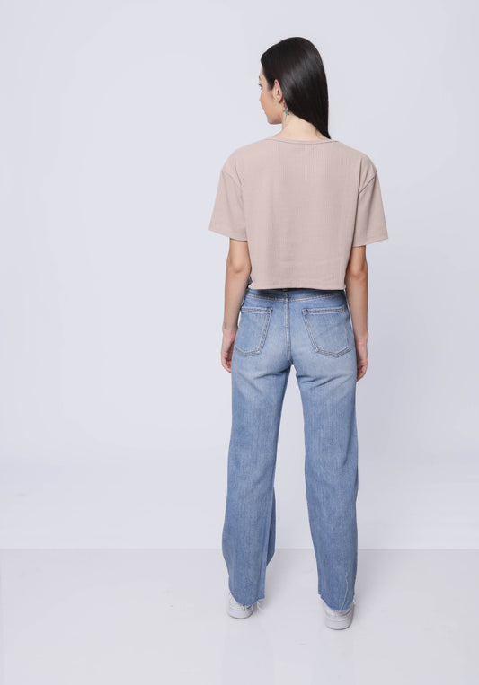 Wide leg jeans