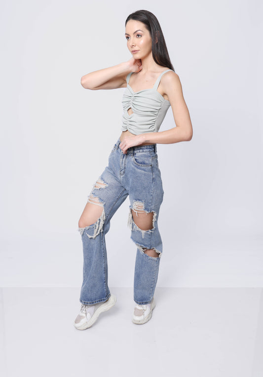 Ripped straight fit Jeans