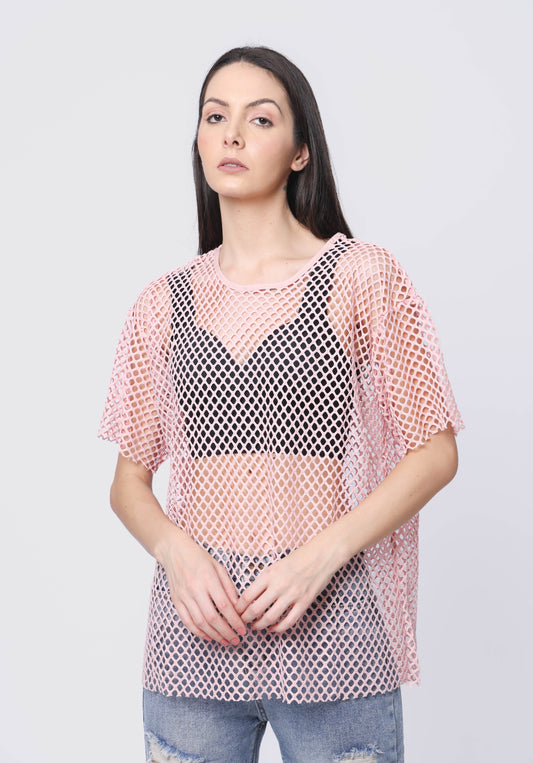 Loose fit sheer top