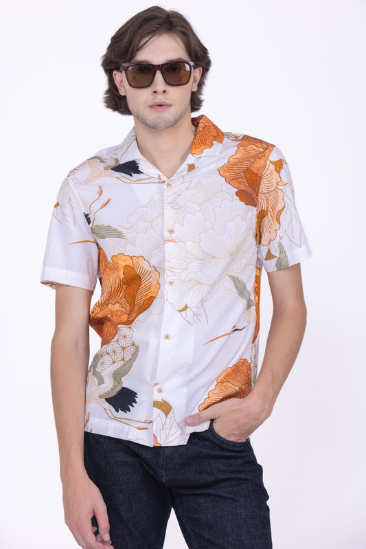 CRANE PRINT SHIRT