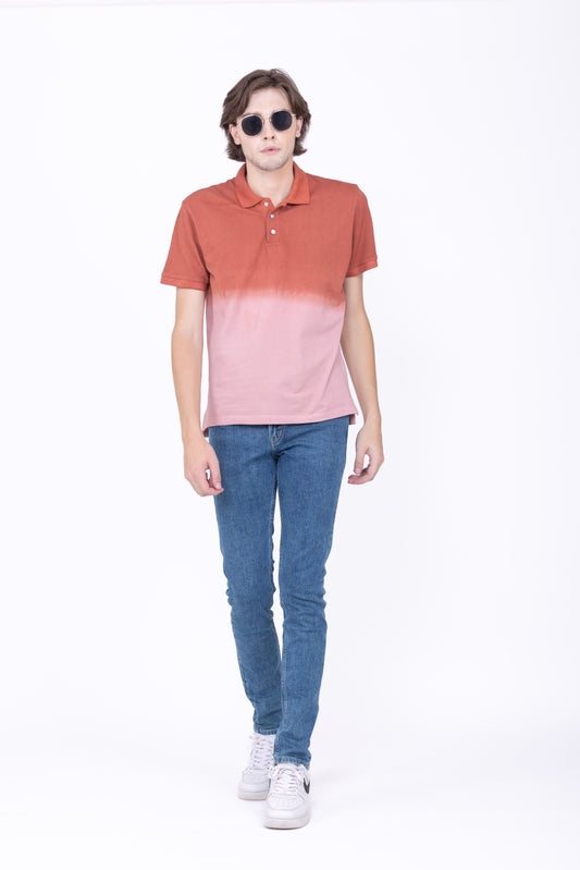 Textured pique polo shirt