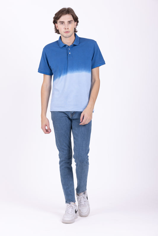 Textured pique polo shirt